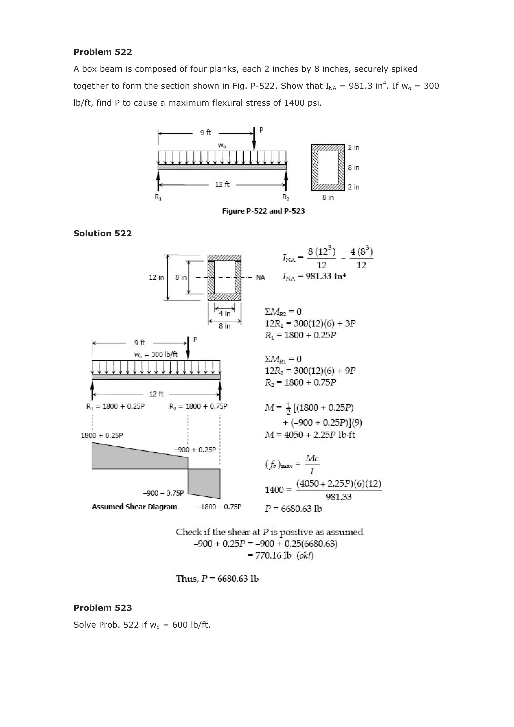 Solution of Chapter- 05 - stresses in beam - Strength of Materials by ...