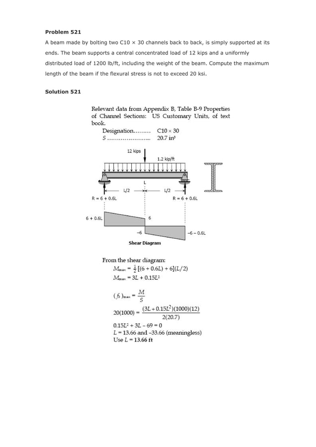 Solution of Chapter- 05 - stresses in beam - Strength of Materials by ...