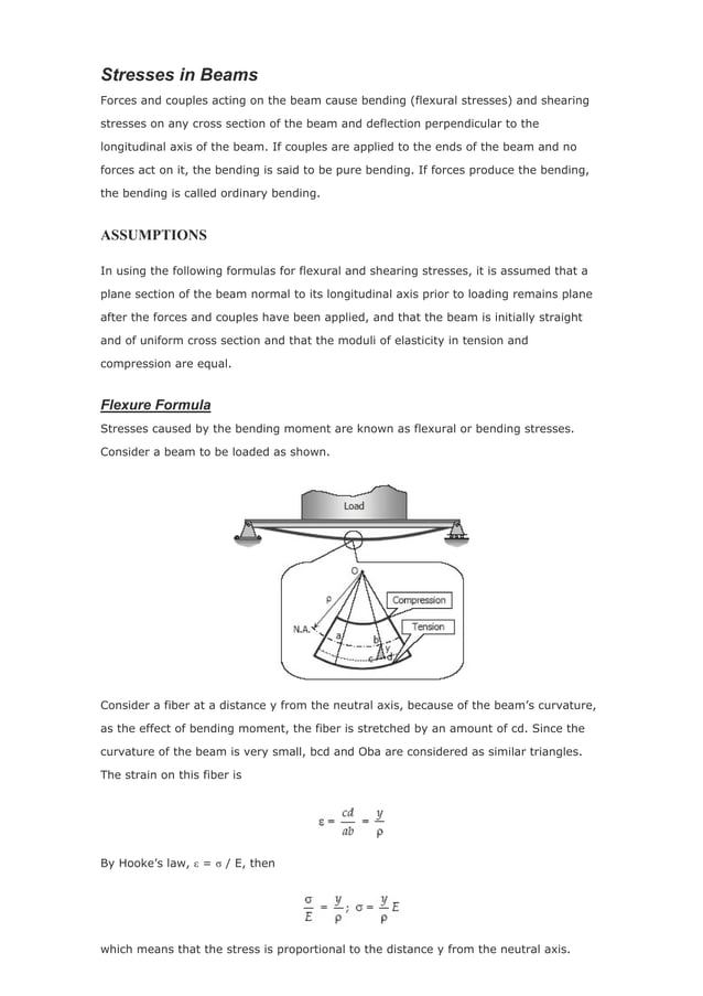 Solution of Chapter 05 stresses in beam Strength of Materials by