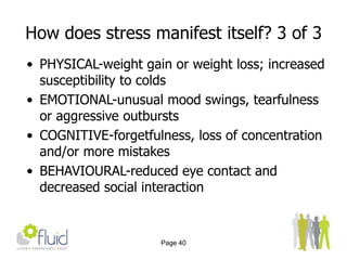 I discuss the stressful situation with my friends and family