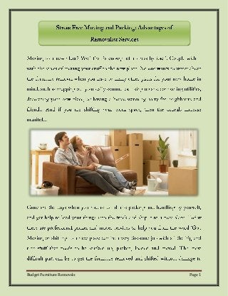 Budget Furniture Removals Page 1 
 