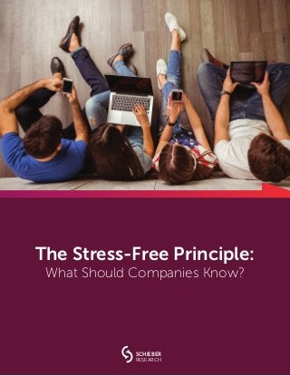 The Stress-Free Principle:
What Should Companies Know?
SCHIEBER
RESEARCH
 