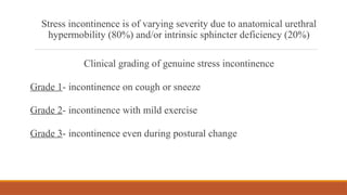 Stress Incontinence MANAGEMENT IN PHYSIOTHERAPY | PPTX