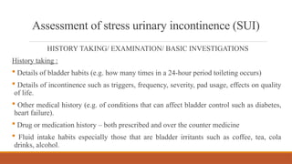 Stress Incontinence MANAGEMENT IN PHYSIOTHERAPY | PPTX