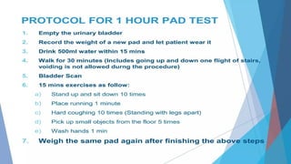 Stress Incontinence MANAGEMENT IN PHYSIOTHERAPY | PPTX