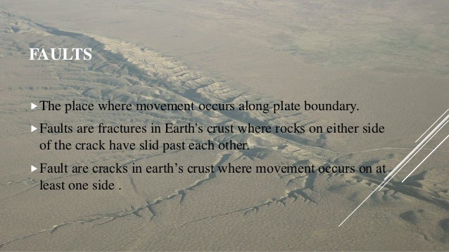 What is a crack in the Earth's crust called?
