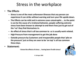 Stress In The Workplace | PPT