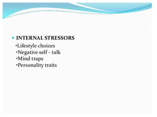 PPT on Stress manage,