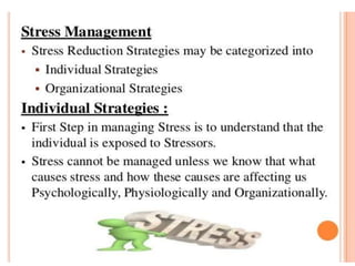 PPT on Stress manage,