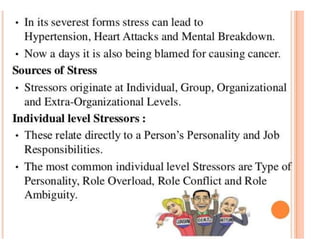 PPT on Stress manage,