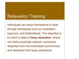 PPT on Stress manage,