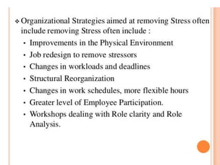 PPT on Stress manage,