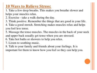 PPT on Stress manage,