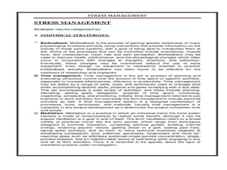 PPT on Stress manage,