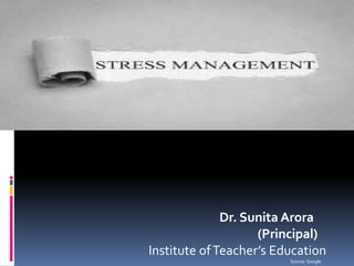 Dr. Sunita Arora
(Principal)
Institute ofTeacher’s Education
Source: Google
 