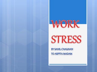 Stress management