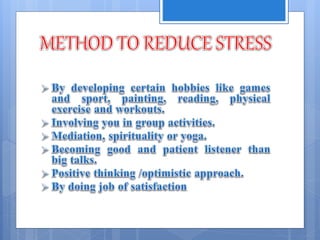 Stress management