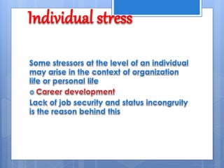 Individual stress
 