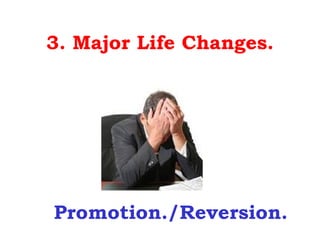 3. Major Life Changes.




Promotion./Reversion.
 