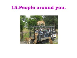 15.People around you.
 