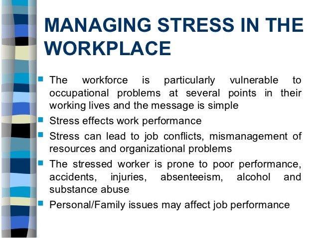 how to cope with stress at work