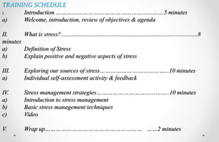Stress management Training presentation | PPTX