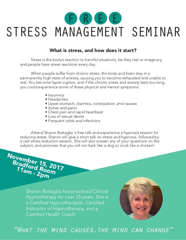 Stress Management Flyer