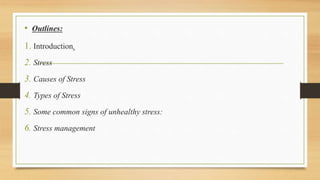 Stress management | PPTX