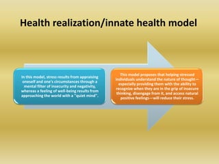 Health Realization Stress management a | PPTX