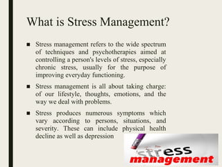 Stress management by md. arifur rahman (17 im009)