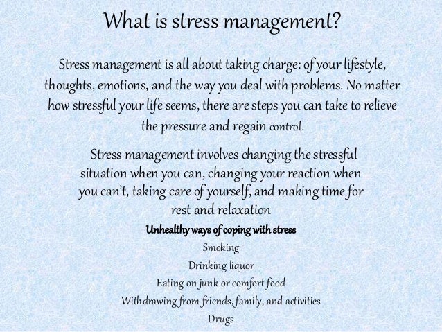 Stress management 1