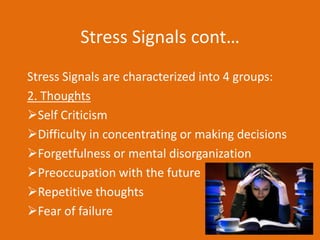 This makes them succeed in what they are doing.Good Stress or Eustress cont..