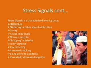 Bad Stress or Chronic StressIn situations that cause Physical and emotional stress reactions are non-stopping, the body never gets a chance to get relaxed.