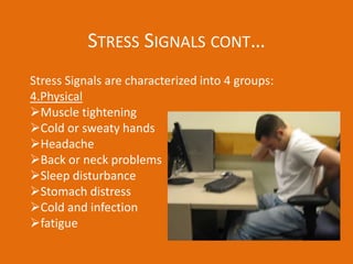 This causes tension in the muscles