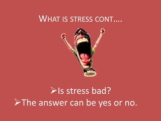 Sources of stress
