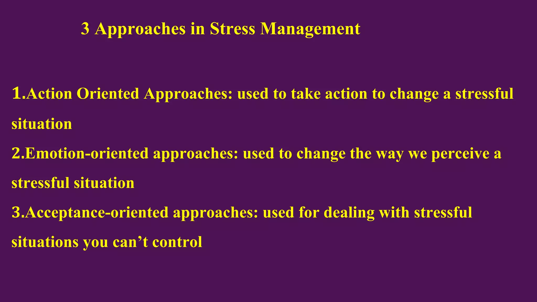Stress management&4 A's of stress management | PPTX | Mental Health