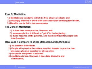 Stress Management And Meditation | PPT