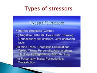 Stress management and relaxation techniques ppt by me | PPTX