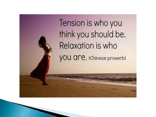 Stress management and relaxation techniques ppt by me | PPTX