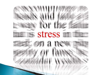 Stress management and relaxation techniques ppt by me | PPTX