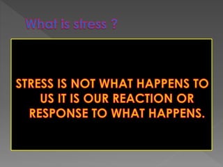 Stress management by dr. abakash barik