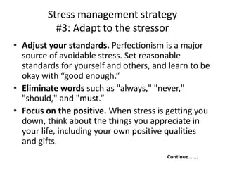 Stress management dr.yks