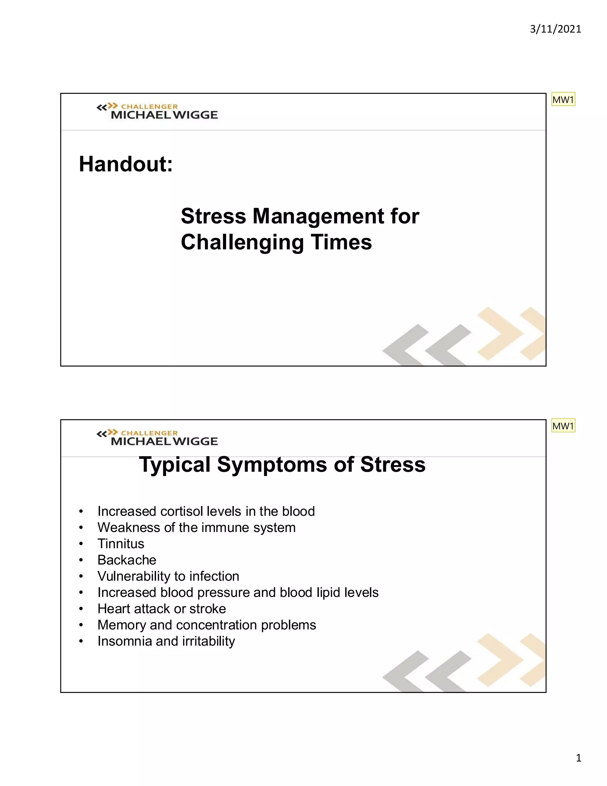 Stress Management Guide Pdf _ Guide Gestion Du Stress Pdf – YQDC