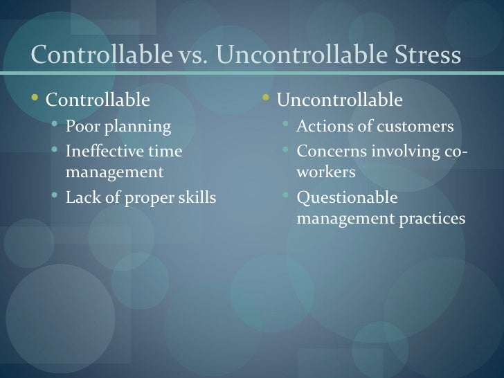 Stress Management Techniques 2012