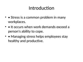 Effective Stress Management Strategies for a Healthy Workplace ...
