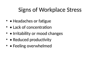Effective Stress Management Strategies for a Healthy Workplace ...