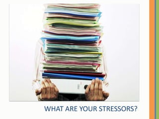 WHAT ARE YOUR STRESSORS?<br />