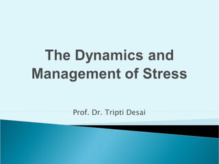 Prof. Dr. Tripti Desai  