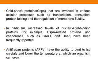 Stress physiology and extremophiles in microbes | PPTX