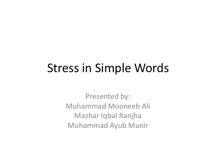 Stress Presentation